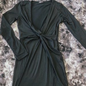 Black mini bodycon dress